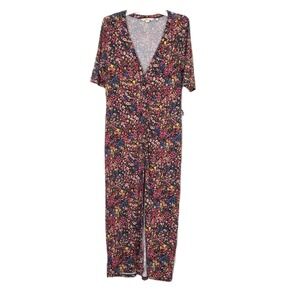 Boden Ecovera Womens Floral Button Front V Neck Dress Cottagecore Peasant Sz 12